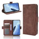 For OPPO Reno7 A Skin Feel Calf Texture Card Slots Leather Phone Case(Brown) - 1
