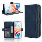 For OPPO A2 Pro 5G Skin Feel Calf Texture Card Slots Leather Phone Case(Blue) - 1