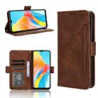 For OPPO A38 4G / A18 4G Skin Feel Calf Texture Card Slots Leather Phone Case(Brown) - 1