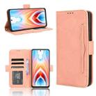 For OPPO A79 5G / A2 5G Skin Feel Calf Texture Card Slots Leather Phone Case(Pink) - 1