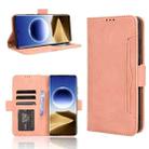 For OPPO Find X7 Ultra 5G Skin Feel Calf Texture Card Slots Leather Phone Case(Pink) - 1