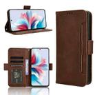 For OPPO Reno11 F 5G / F25 Pro 5G Skin Feel Calf Texture Card Slots Leather Phone Case(Brown) - 1