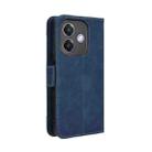 For OPPO A3x 5G India Skin Feel Calf Texture Card Slots Leather Phone Case(Blue) - 3