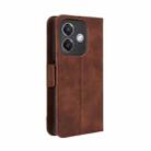 For OPPO A3x 5G India Skin Feel Calf Texture Card Slots Leather Phone Case(Brown) - 3