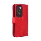 For OPPO Reno12 5G Global Skin Feel Calf Texture Card Slots Leather Phone Case(Red) - 3