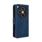 For OPPO Find X8 Pro Skin Feel Calf Texture Card Slots Leather Phone Case(Blue) - 3