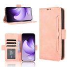 For OPPO Reno13 5G Global Skin Feel Calf Texture Card Slots Leather Phone Case(Pink) - 1