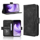 For OPPO Reno13 5G Global Skin Feel Calf Texture Card Slots Leather Phone Case(Black) - 1