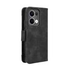 For OPPO Reno13 5G Global Skin Feel Calf Texture Card Slots Leather Phone Case(Black) - 3