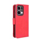 For OPPO Reno13 5G Global Skin Feel Calf Texture Card Slots Leather Phone Case(Red) - 3