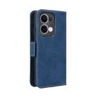 For OPPO Reno13 5G Global Skin Feel Calf Texture Card Slots Leather Phone Case(Blue) - 3