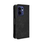 For OPPO Reno13 F 4G / 5G Skin Feel Calf Texture Card Slots Leather Phone Case(Black) - 3