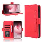 For OPPO Reno13 Pro 5G Global Skin Feel Calf Texture Card Slots Leather Phone Case(Red) - 1