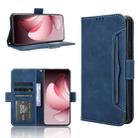 For OPPO Reno13 Pro 5G Global Skin Feel Calf Texture Card Slots Leather Phone Case(Blue) - 1