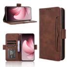 For OPPO Reno13 Pro 5G Global Skin Feel Calf Texture Card Slots Leather Phone Case(Brown) - 1