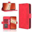 For OPPO F29 Pro 5G Skin Feel Calf Texture Card Slots Leather Phone Case(Red) - 1