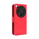 For OPPO Find X8 Ultra 5G Skin Feel Calf Texture Card Slots Leather Phone Case(Red) - 3