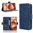 For OPPO Find X8 Ultra 5G Skin Feel Calf Texture Card Slots Leather Phone Case(Blue) - 1