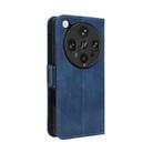For OPPO Find X8 Ultra 5G Skin Feel Calf Texture Card Slots Leather Phone Case(Blue) - 3