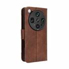 For OPPO Find X8 Ultra 5G Skin Feel Calf Texture Card Slots Leather Phone Case(Brown) - 3