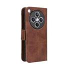 For OPPO Find X8s+ 5G Skin Feel Calf Texture Card Slots Leather Phone Case(Brown) - 3