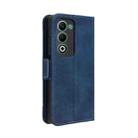 For OPPO A5 4G / 5G Global Skin Feel Calf Texture Card Slots Leather Phone Case(Blue) - 3