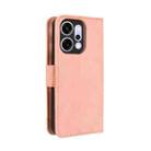 For OPPO Reno14 5G Global Skin Feel Calf Texture Card Slots Leather Phone Case(Pink) - 3