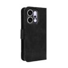 For OPPO Reno14 5G Global Skin Feel Calf Texture Card Slots Leather Phone Case(Black) - 3