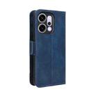 For OPPO Reno14 5G Global Skin Feel Calf Texture Card Slots Leather Phone Case(Blue) - 3