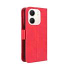 For OPPO A5x 4G / 5G Global Skin Feel Calf Texture Card Slots Leather Phone Case(Red) - 3