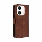 For OPPO A5x 4G / 5G Global Skin Feel Calf Texture Card Slots Leather Phone Case(Brown) - 3