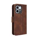 For OPPO Reno14 F 5G Skin Feel Calf Texture Card Slots Leather Phone Case(Brown) - 3