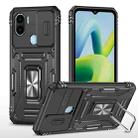 For Xiaomi Redmi A1 Armor PC + TPU Camera Shield Phone Case(Black) - 1