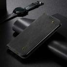 For iPhone 16 Plus Denim Texture Casual Style Horizontal Flip Leather Case(Black) - 2