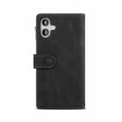 For iPhone 16 Plus ESEBLE Retro Frosted RFID Flip Leather Phone Case(Black) - 3