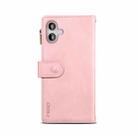 For iPhone 16 Plus ESEBLE Retro Frosted RFID Flip Leather Phone Case(Rose Gold) - 3