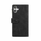 For iPhone 16 ESEBLE Retro Frosted RFID Flip Leather Phone Case(Black) - 3