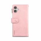 For iPhone 16 ESEBLE Retro Frosted RFID Flip Leather Phone Case(Rose Gold) - 3