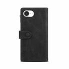 For iPhone 16e ESEBLE Retro Frosted RFID Flip Leather Phone Case(Black) - 3