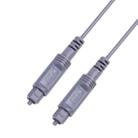 1.5m EMK OD2.2mm Digital Audio Optical Fiber Cable Plastic Speaker Balance Cable(Silver Grey) - 1