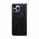 For iPhone 16 Pro Max Oil Wax Crazy Horse Texture Leather Phone Case(Black) - 3