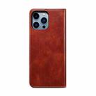 For iPhone 16 Pro Oil Wax Crazy Horse Texture Leather Phone Case(Brown) - 3