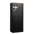 For iPhone 16 Plus Oil Wax Crazy Horse Texture Leather Phone Case(Black) - 3