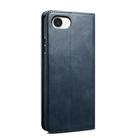 For iPhone 16e Oil Wax Crazy Horse Texture Leather Phone Case(Blue) - 3