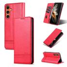 For Samsung Galaxy C55/M55 AZNS Magnetic Calf Texture Flip Leather Phone Case(Red) - 1