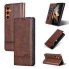 For Samsung Galaxy C55/M55 AZNS Magnetic Calf Texture Flip Leather Phone Case(Dark Brown) - 1