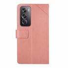 For OPPO Reno12 5G Global Y-shaped Pattern Flip Leather Phone Case(Pink) - 3