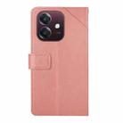 For OPPO A3x India Y-shaped Pattern Flip Leather Phone Case(Pink) - 3