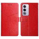 For OPPO A80 EU / A3 Pro Global Y-shaped Pattern Flip Leather Phone Case(Red) - 1