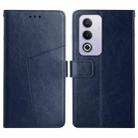 For OPPO A3 Pro 5G India / K12x 5G Global Y-shaped Pattern Flip Leather Phone Case(Blue) - 1